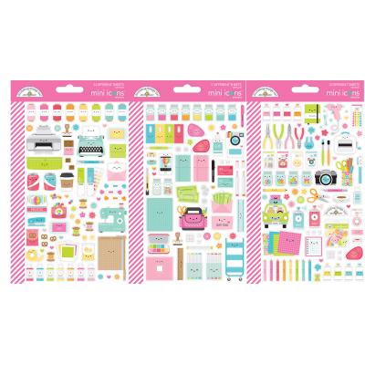 Doodlebug Cute & Crafty - Mini Icons Stickers